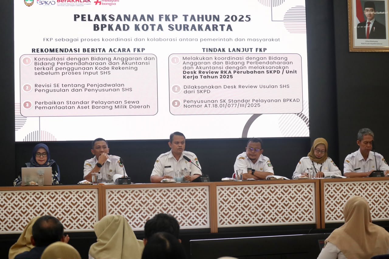 Forum Konsultasi Publik: Peninjauan Ulang Standar Pelayanan BPKAD Kota Surakarta