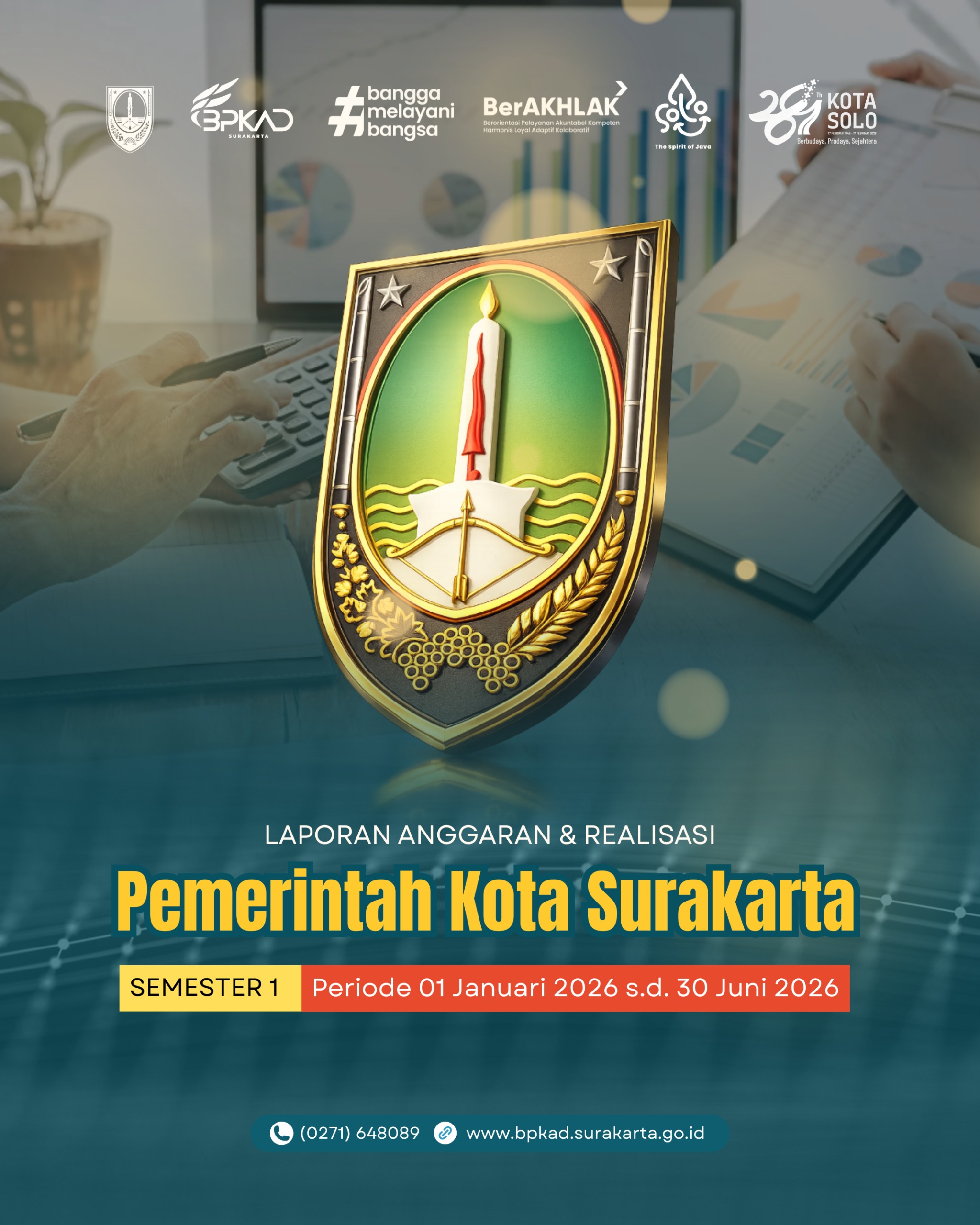 BPKAD Kota Surakarta Susun Laporan Anggaran dan Realisasi APBD Semester I 2026
